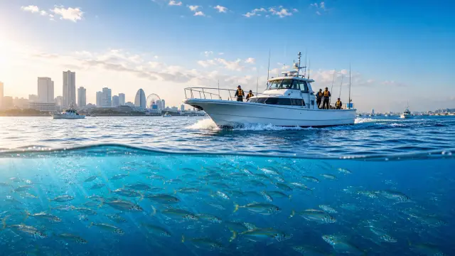 東京湾（神奈川県側）の海